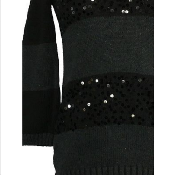 🌿Ann Taylor LOFT Embellish Pullover Sweater Gray - Picture 2 of 6